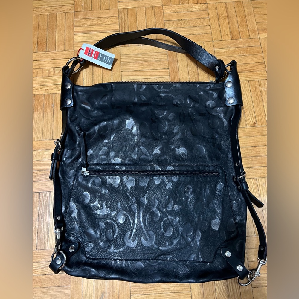 James Michael brooks leather bag